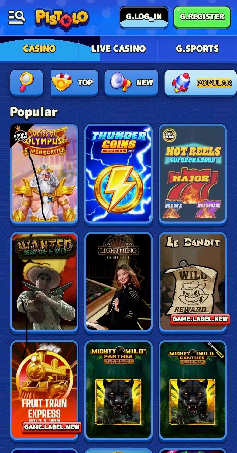 A look at pistolo casino app A look at pistolo casino app